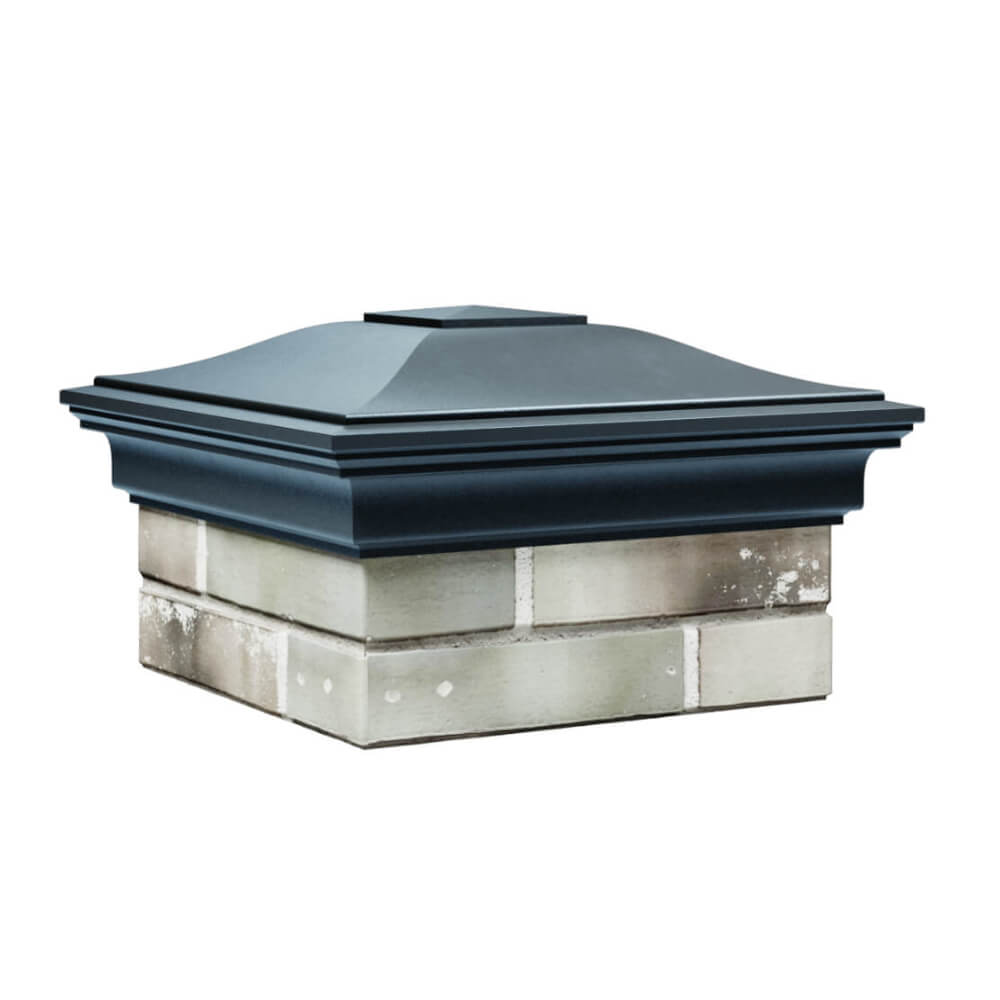 Колпак Zking Монблан Серый на столб 1.5х1.5 еврокирпича 0.7НФ (355х355мм) в Волоколамске фото