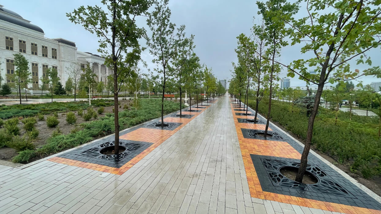 Приствольная решетка для дерева ZKING CRUST 1.2х1.2м Черная в Волоколамске фото