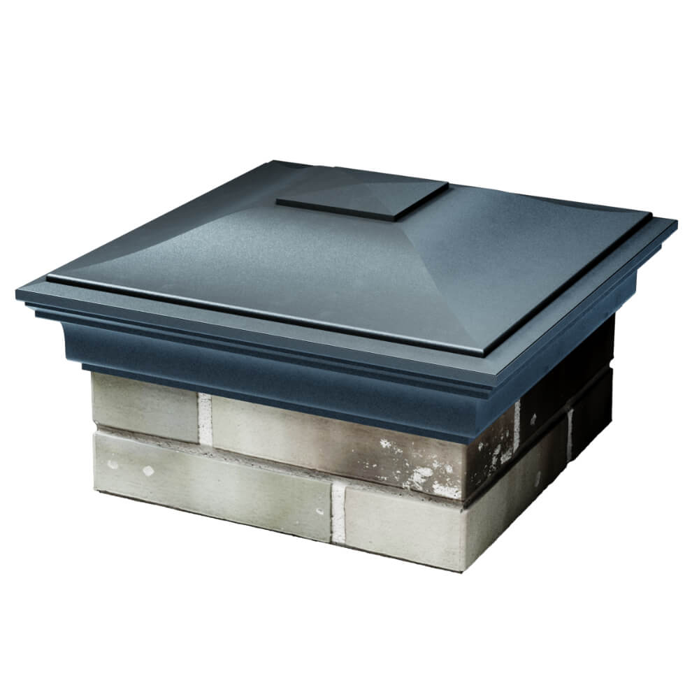 Колпак Zking Монблан Серый на столб 1.5х1.5 кирпича (385х385мм) в Волоколамске фото