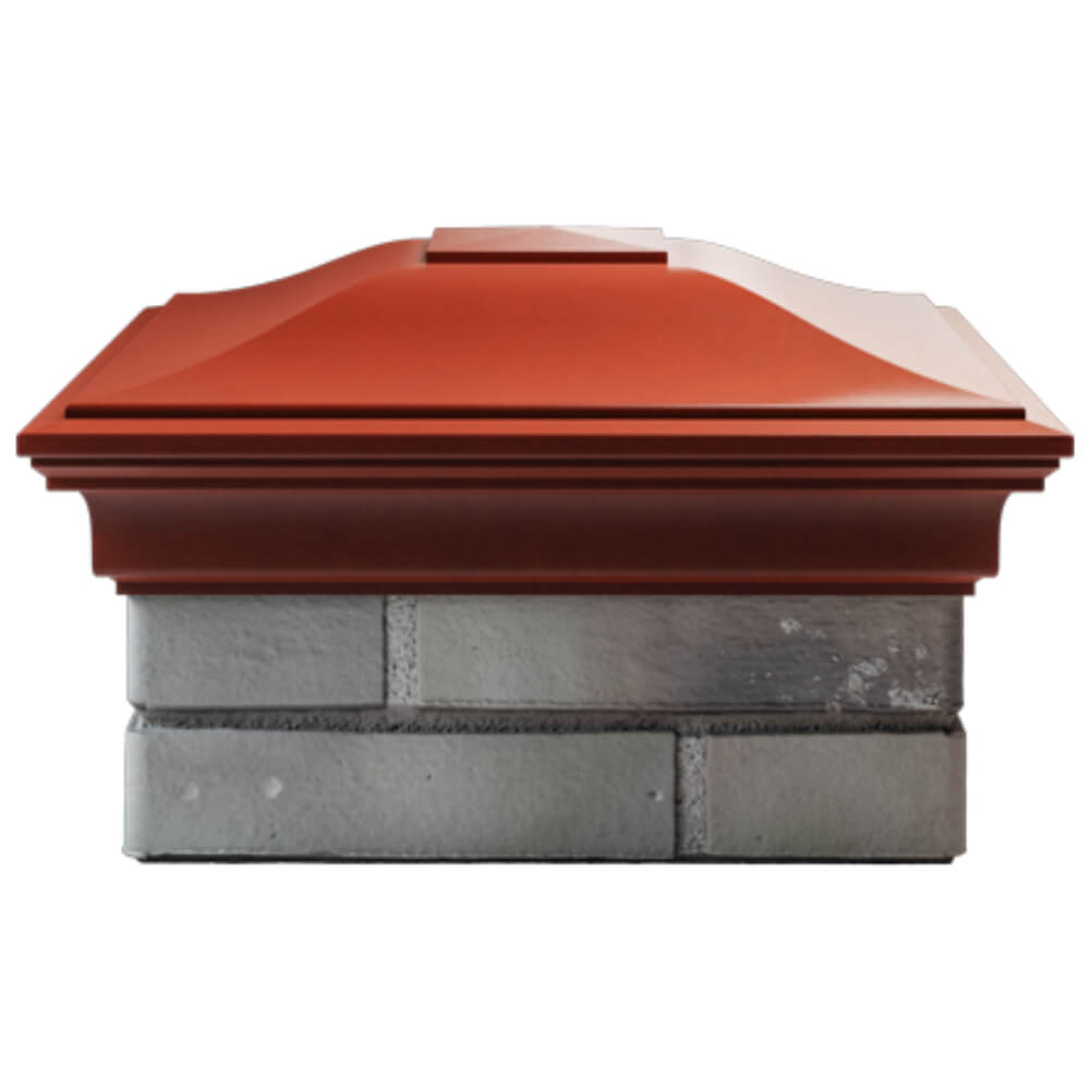 Колпак Zking Монблан Красный на столб 1.5х1.5 кирпича (385х385мм) Волоколамск фото