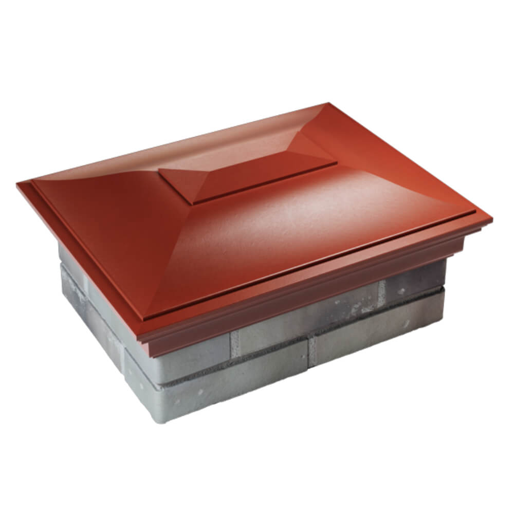 Колпак Zking Монблан Красный на столб 2х1.5 кирпича (515х385мм) Волоколамск фото