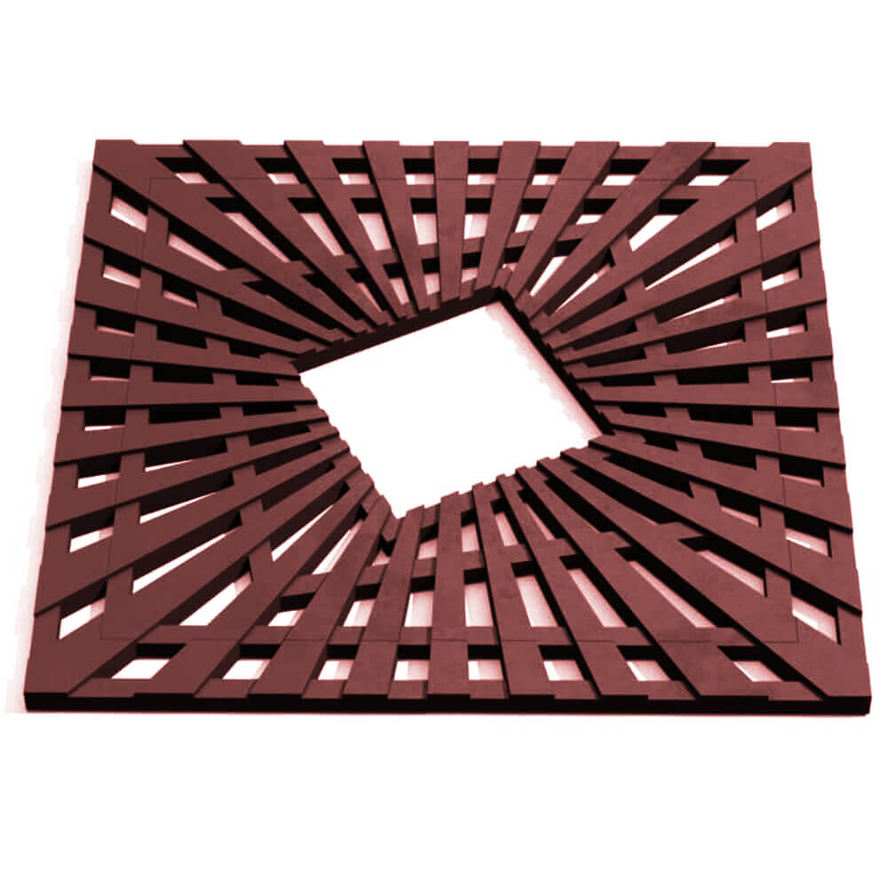 Приствольная решетка для дерева ZKING ATMOSPHERE 1.2х1.2м Коричневая Волоколамск фото