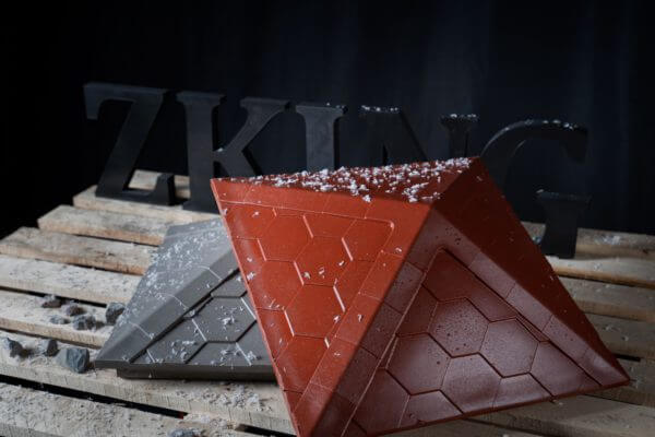 Колпак Zking Эверест Красный на столб 1.5х1.5 кирпича (390х390мм) в Волоколамске фото