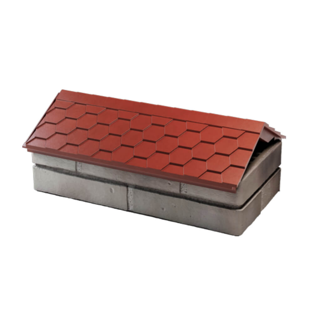 Парапет Zking Эверест Красный с посадкой на 1 кирпич (200/225/255мм) в Волоколамске фото