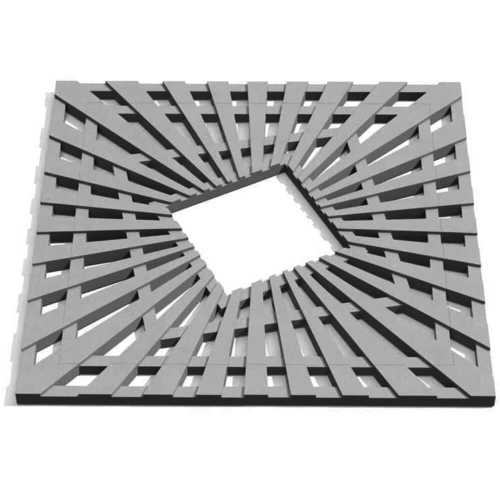 Приствольная решетка для дерева ZKING ATMOSPHERE 1.2х1.2м Серая Волоколамск фото