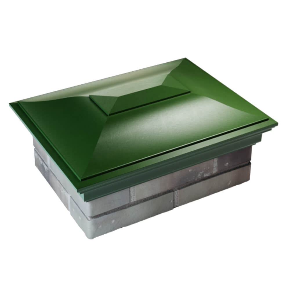 Колпак Zking Монблан Зеленый на столб 2х1.5 кирпича (515х385мм) Волоколамск фото