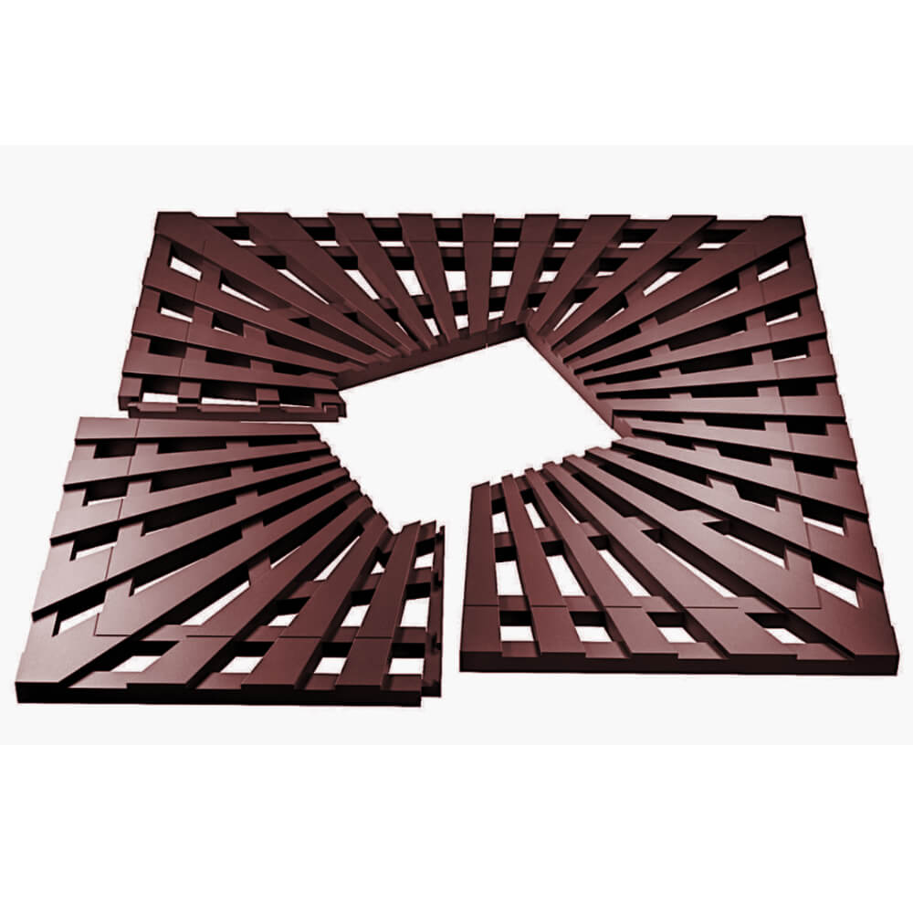 Приствольная решетка для дерева ZKING ATMOSPHERE 1.2х1.2м Коричневая в Волоколамске фото