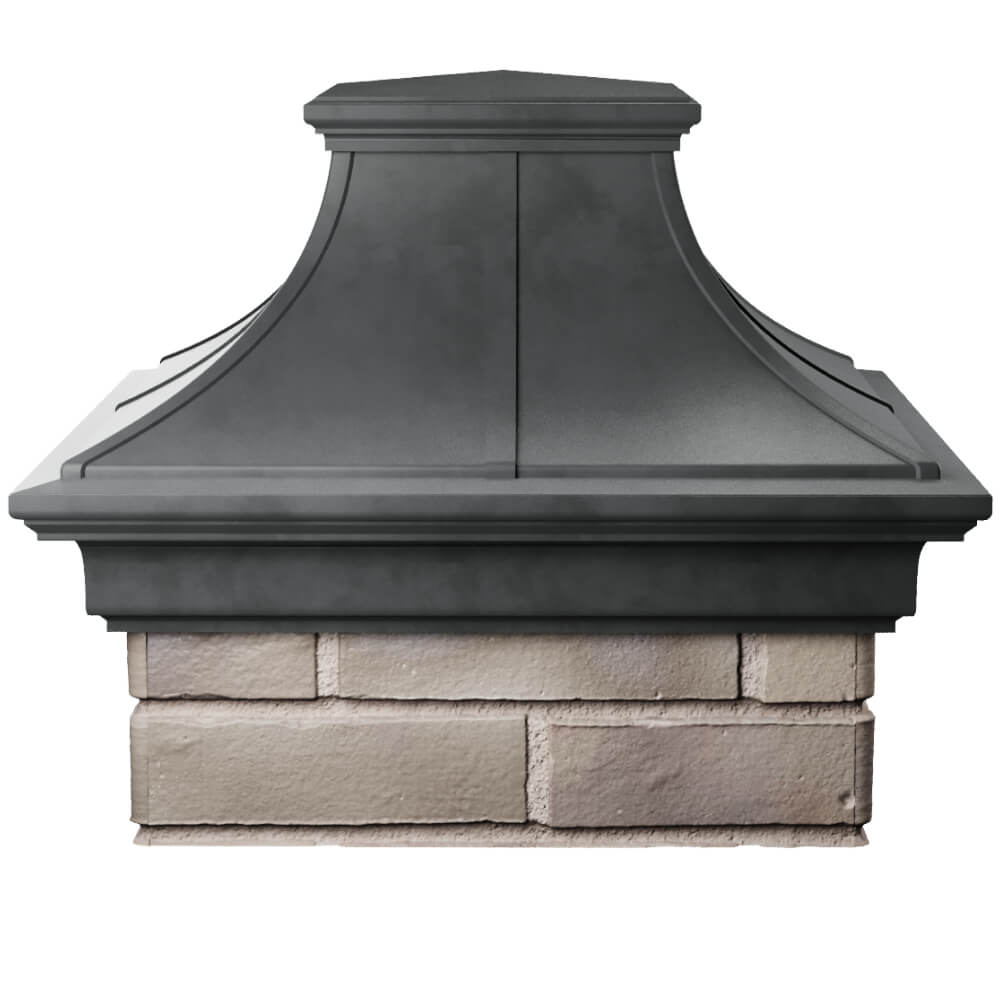 Колпак Zking Монблан Премиум Серый на столб 1.5х1.5 кирпича (385х385мм) Волоколамск фото