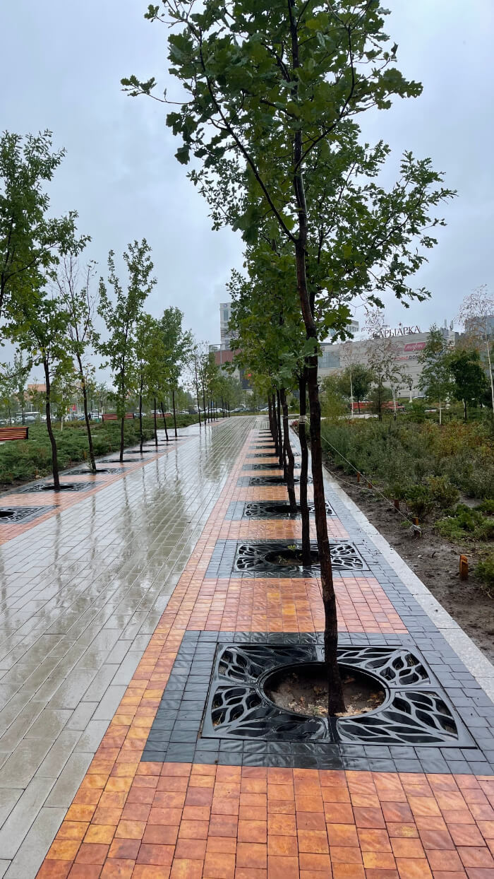 Приствольная решетка для дерева ZKING CRUST 1.2х1.2м Черная в Волоколамске фото