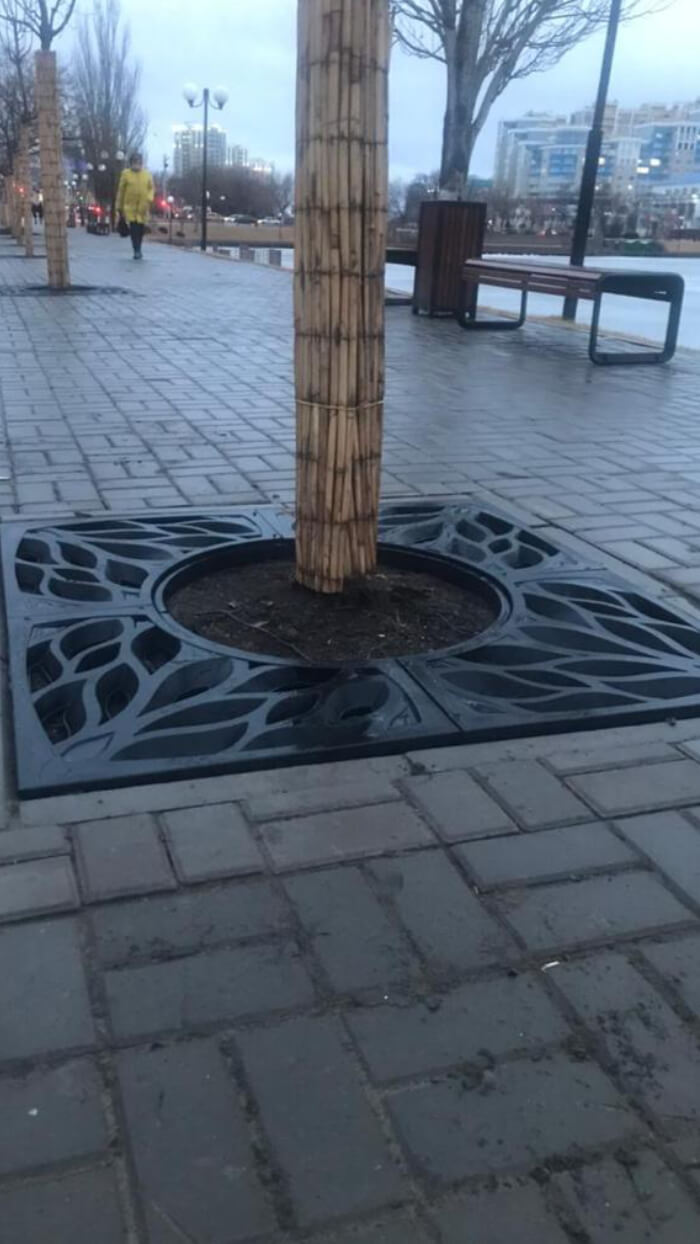 Приствольная решетка для дерева ZKING CRUST 1.2х1.2м Черная в Волоколамске фото