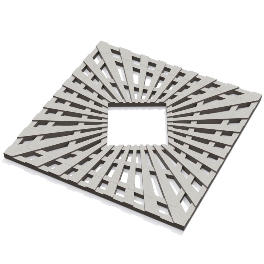 Приствольная решетка для дерева ZKING ATMOSPHERE 1.2х1.2м Бежевая в Волоколамске фото