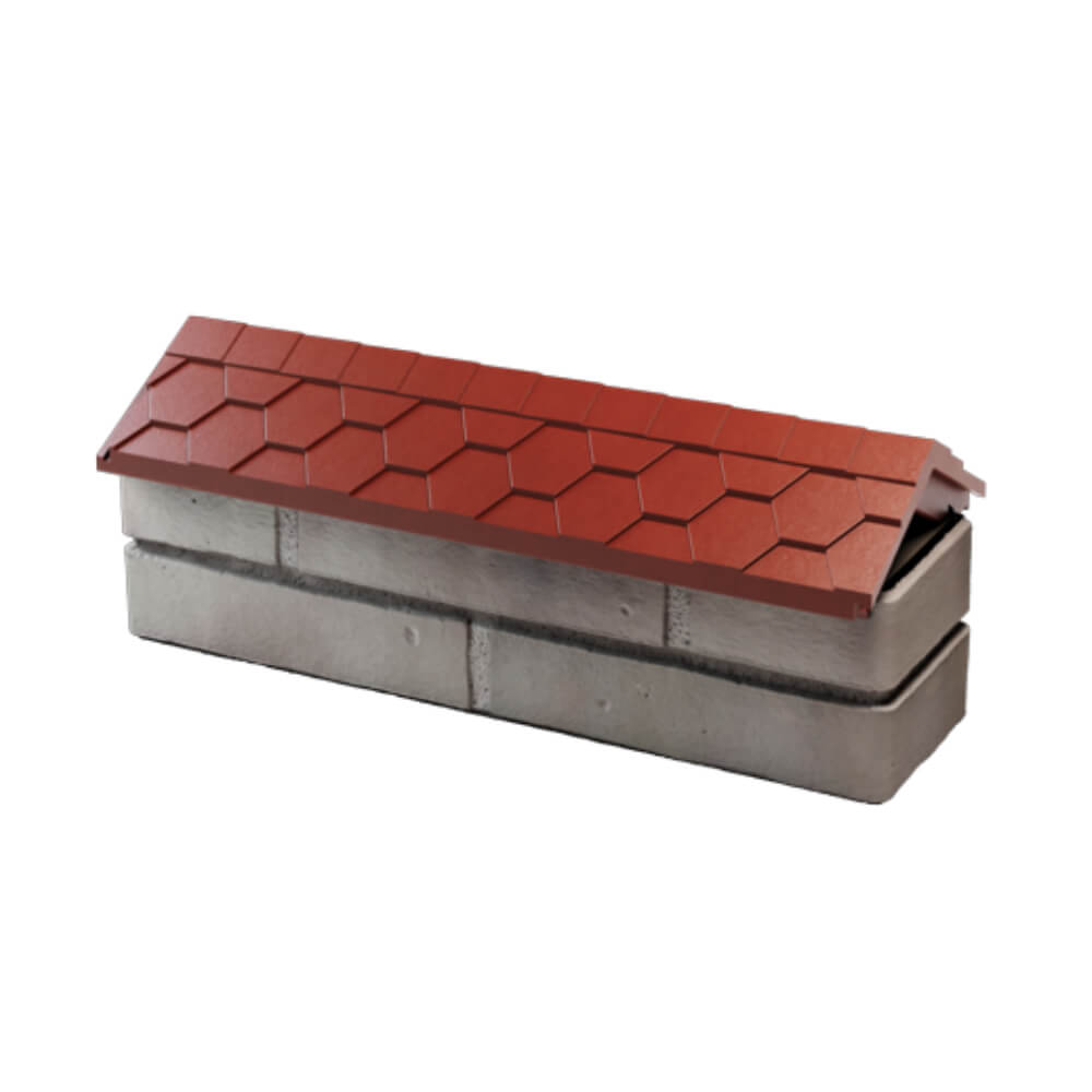 Парапет Zking Эверест Красный с посадкой на 0.5 кирпича (130мм) в Волоколамске фото