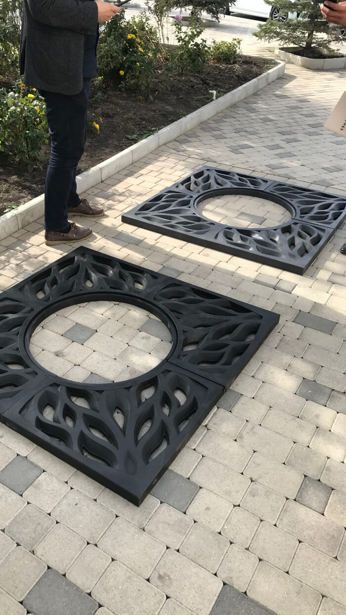 Приствольная решетка для дерева ZKING CRUST 1.2х1.2м Черная в Волоколамске фото