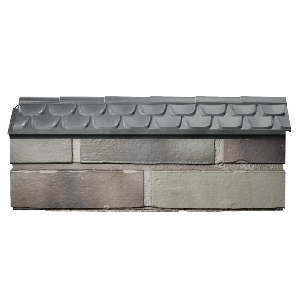 Парапет Zking Эльбрус Серый с посадкой на 0.5 кирпича (130мм) в Волоколамске фото