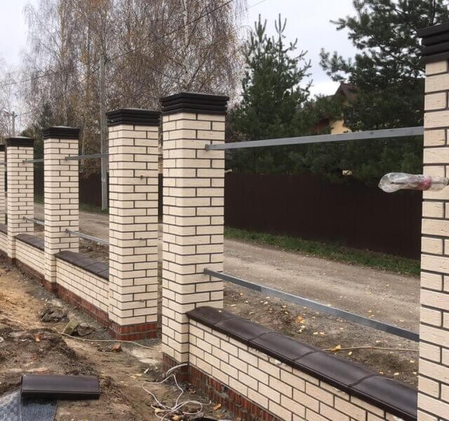 Колпак Zking Бона ХайТек Коричневый на столб 1.5х1.5 кирпича (385х385мм) в Волоколамске фото