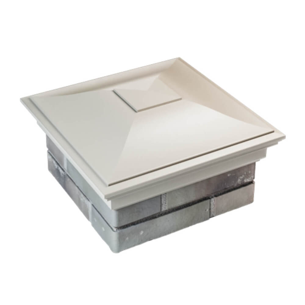 Колпак Zking Монблан Бежевый на столб 1.5х1.5 еврокирпича 0.7НФ (355х355мм) в Волоколамске фото