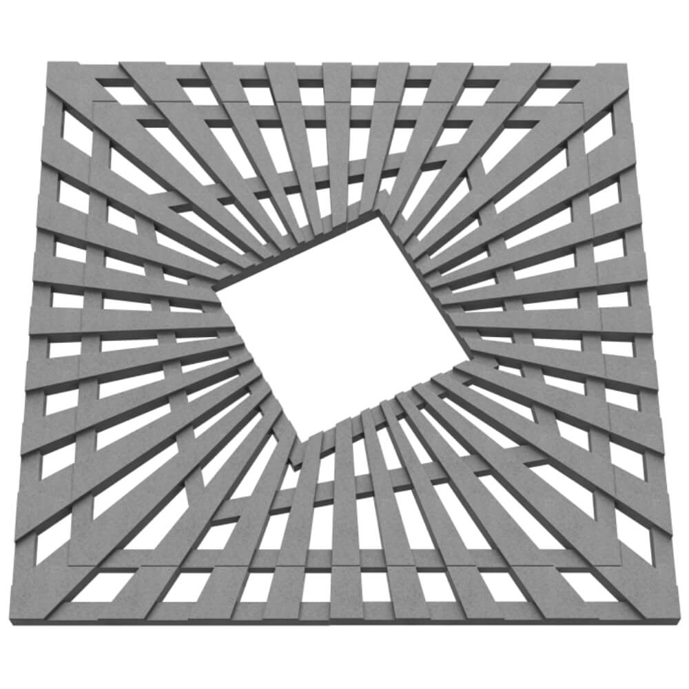 Приствольная решетка для дерева ZKING ATMOSPHERE 1.2х1.2м Серая в Волоколамске фото