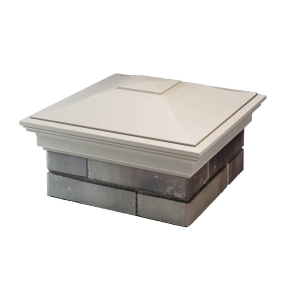 Колпак Zking Монблан Бежевый на столб 1.5х1.5 еврокирпича 0.7НФ (355х355мм) в Волоколамске фото