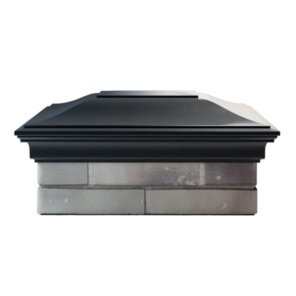 Колпак Zking Монблан Черный на столб 2х1.5 кирпича (515х385мм) в Волоколамске фото