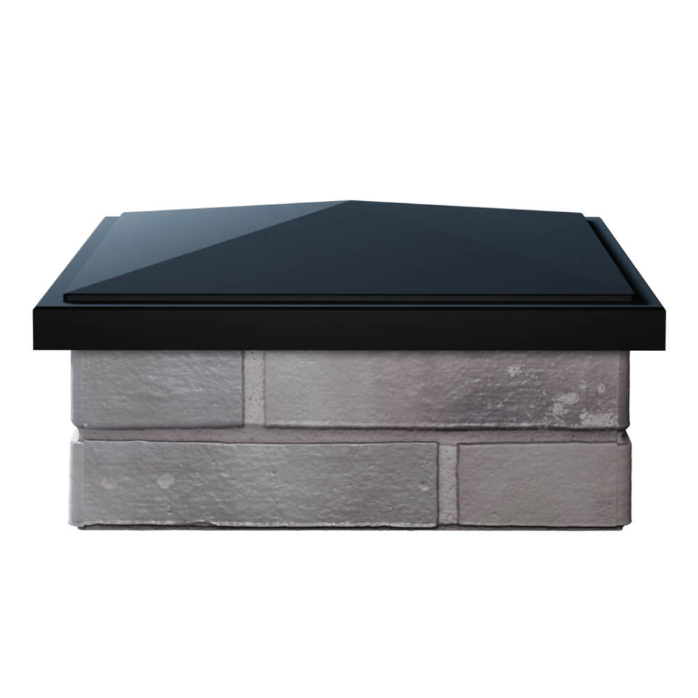 Колпак Zking БонаМоно Черный на столб 1.5х1.5 кирпича (385х385, 400х400мм) Волоколамск фото