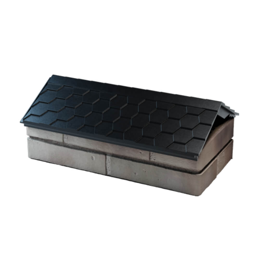 Парапет Zking Эверест Черный с посадкой на 1 кирпич (200/225/255мм) в Волоколамске фото