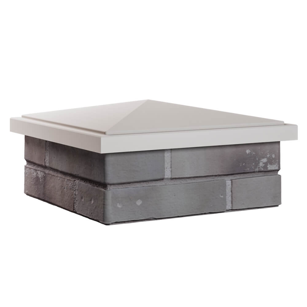 Колпак Zking БонаМоно Бежевый на столб 1.5х1.5 кирпича (385х385, 400х400мм) в Волоколамске фото