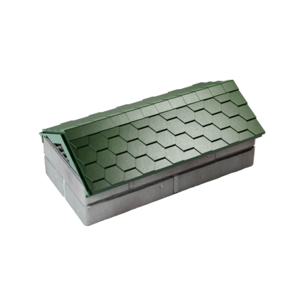 Парапет Zking Эверест Зеленый с посадкой на 1 кирпич (200/225/255мм) в Волоколамске фото