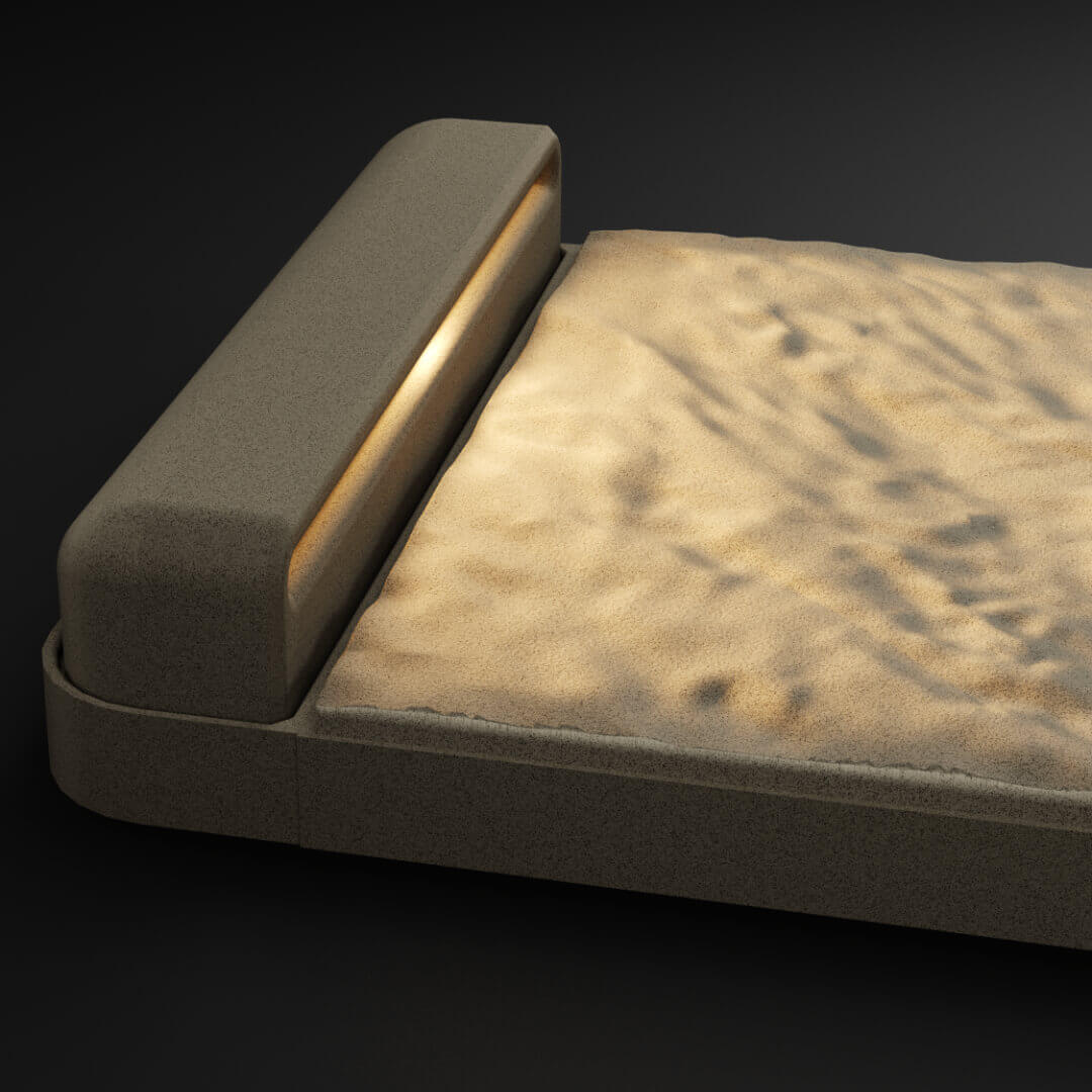 LED Светильник для шаговой плиты STONE Светлая Галька 330х75х98мм Волоколамск фото