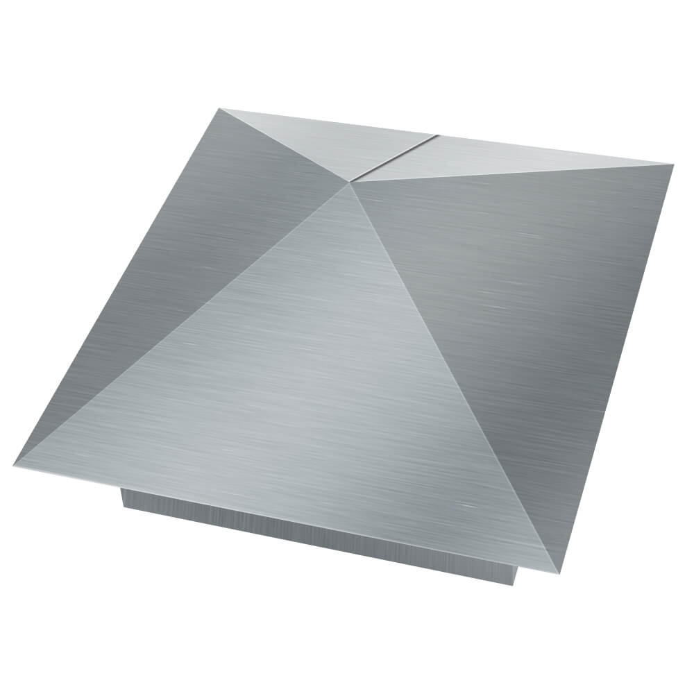 Колпак металлический 380х380мм оцинкованный заборный Волоколамск фото