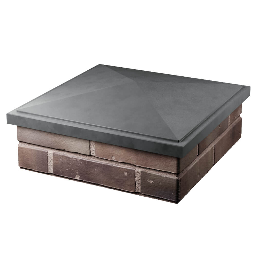 Колпак Zking БонаМоно Серый на столб 2х2 кирпича (515х515, 530х530мм) в Волоколамске фото