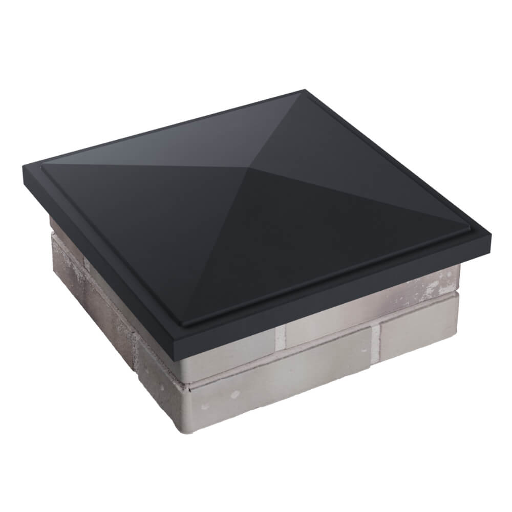 Колпак Zking БонаМоно Серый на столб 1.5х1.5 кирпича (385х385, 400х400мм) в Волоколамске фото