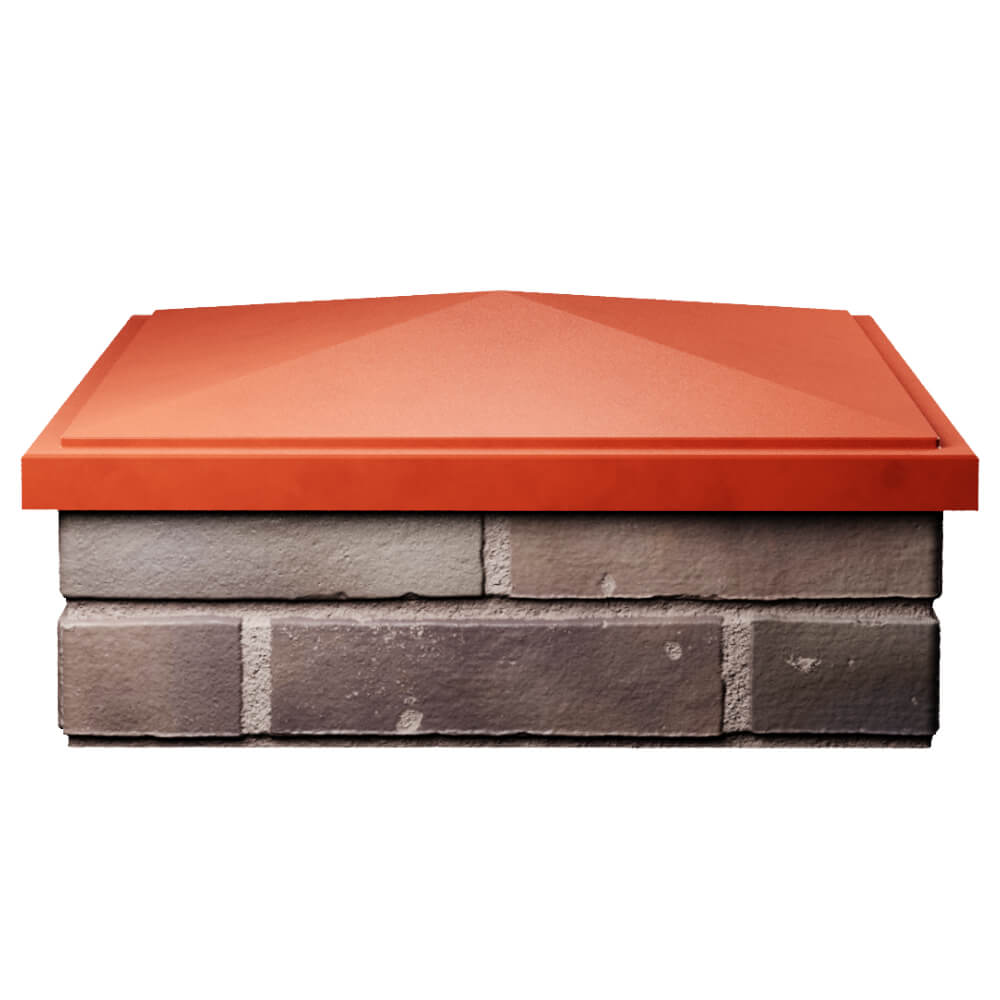 Колпак Zking БонаМоно Красный на столб 2х2 кирпича (515х515, 530х530мм) Волоколамск фото