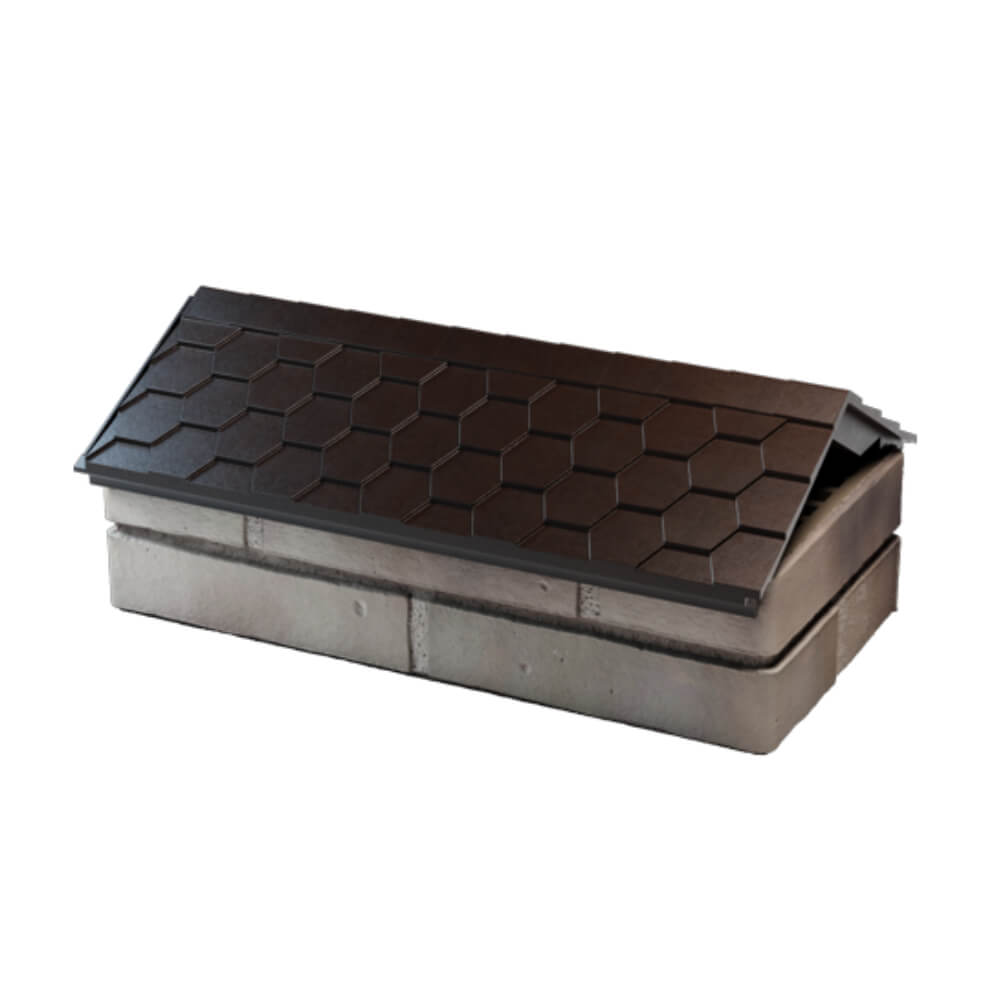 Парапет Zking Эверест Коричневый с посадкой на 1 кирпич (200/225/255мм) в Волоколамске фото