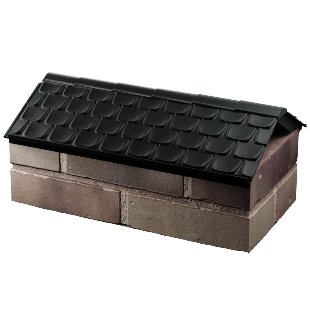 Парапет Zking Эльбрус Черный с посадкой на 1 кирпич (255мм) в Волоколамске фото