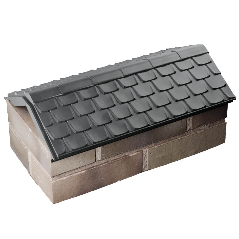 Парапет Zking Эльбрус Серый с посадкой на 1 кирпич (255мм) в Волоколамске фото