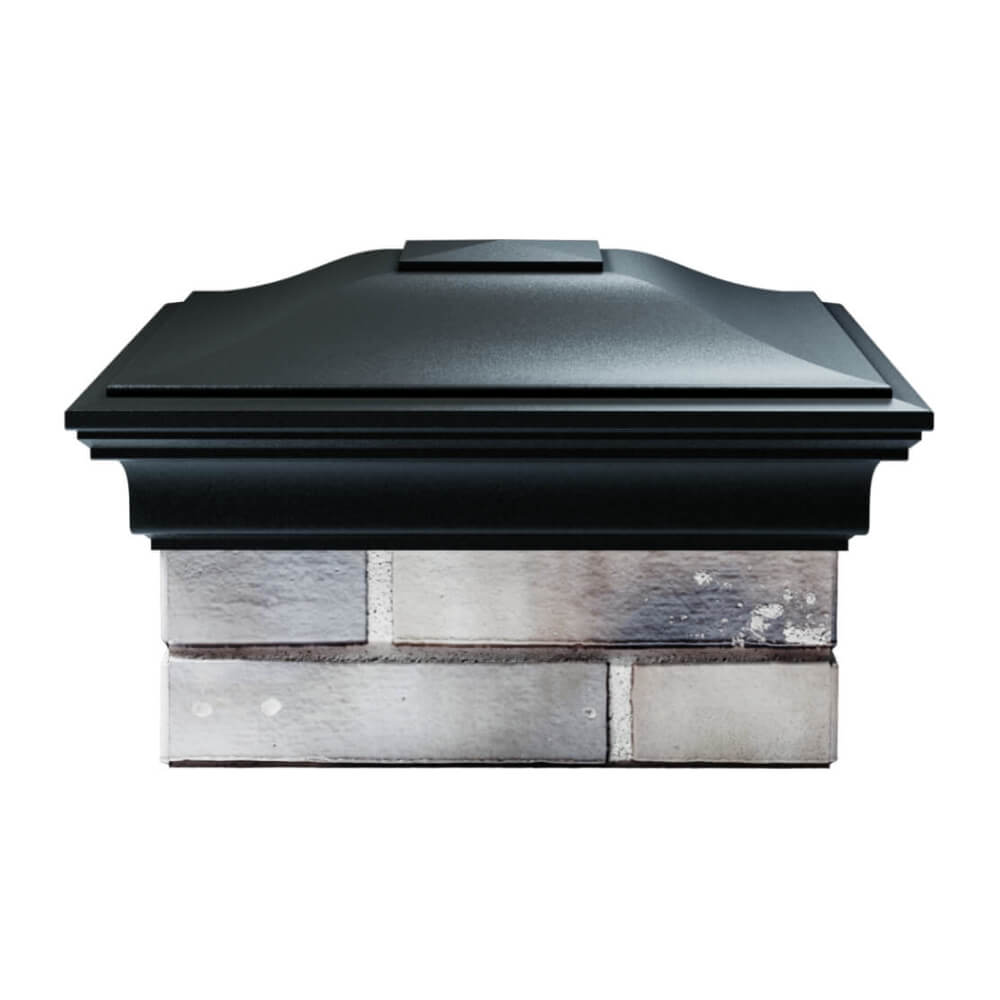 Колпак Zking Монблан Черный на столб 1.5х1.5 еврокирпича 0.7НФ (355х355мм) Волоколамск фото