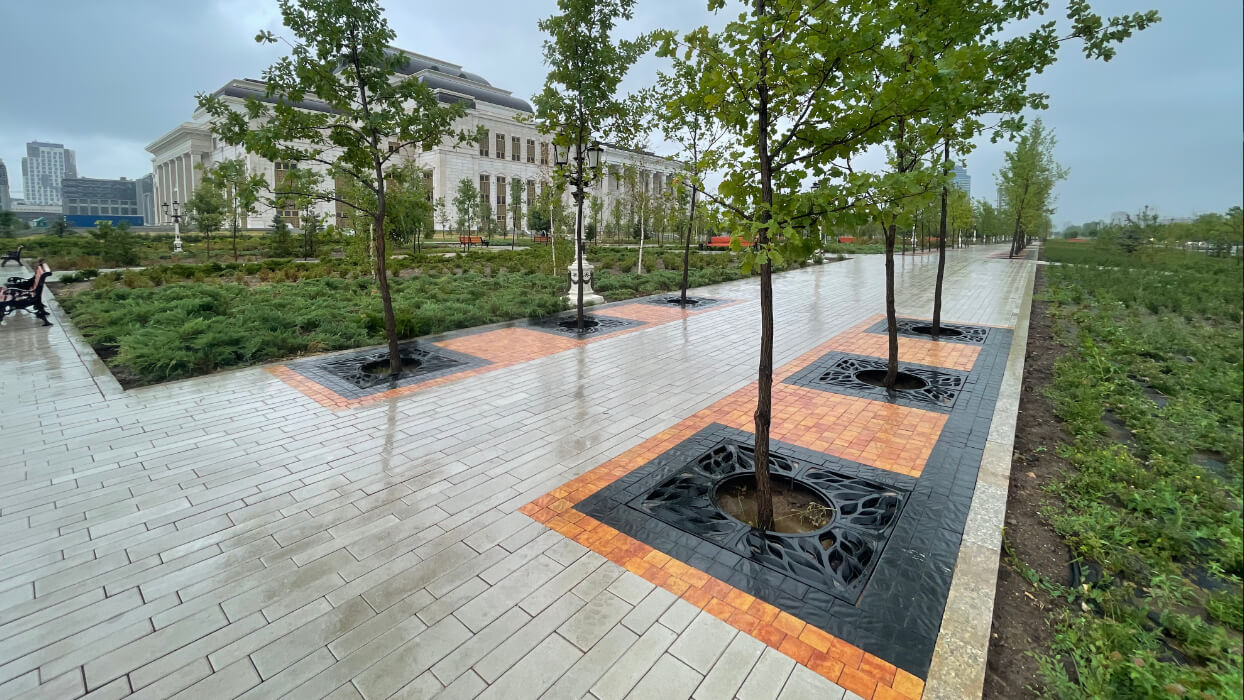 Приствольная решетка для дерева ZKING CRUST 1.2х1.2м Черная в Волоколамске фото