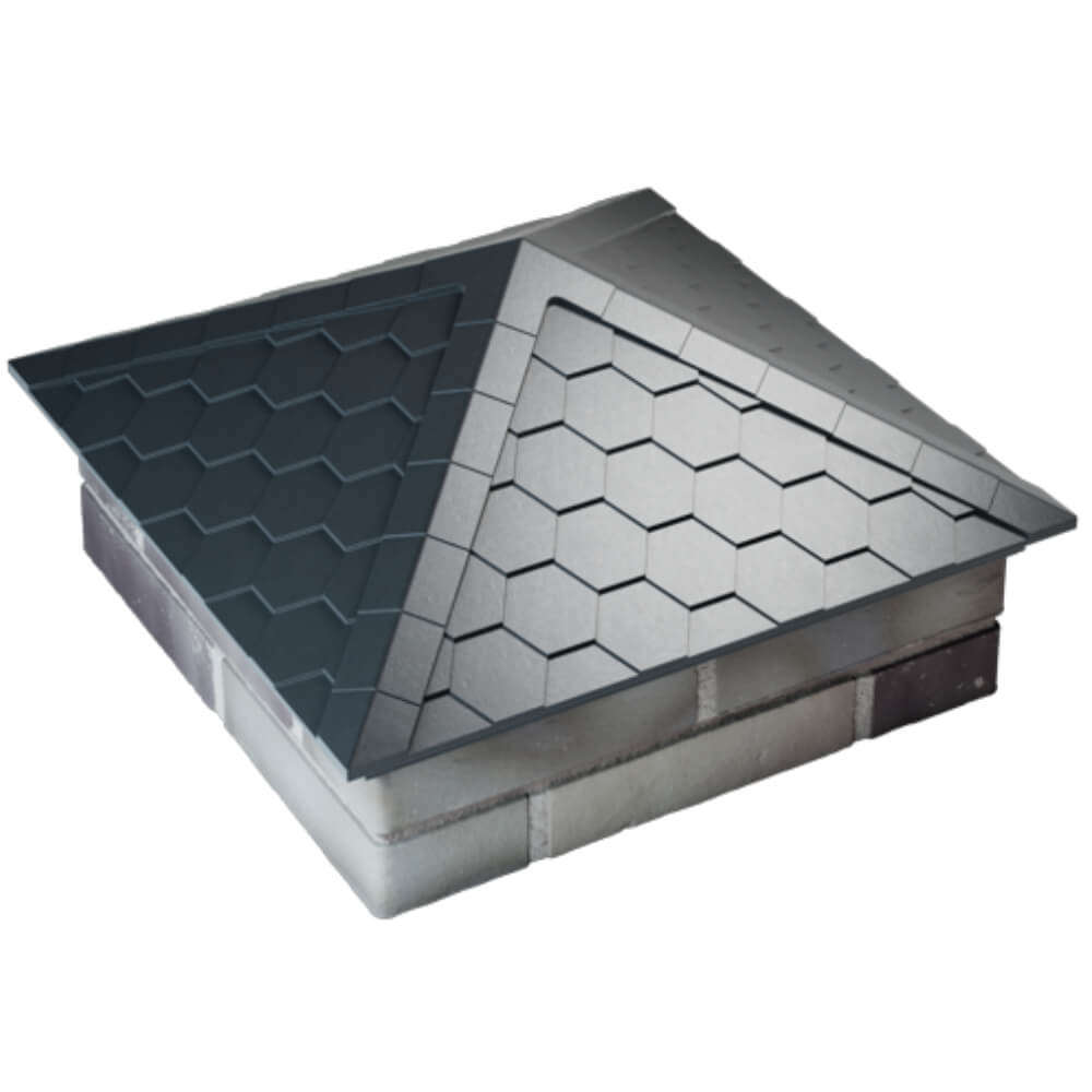 Колпак Zking Эверест Серый на столб 2х2 кирпича (535х535мм) Волоколамск фото