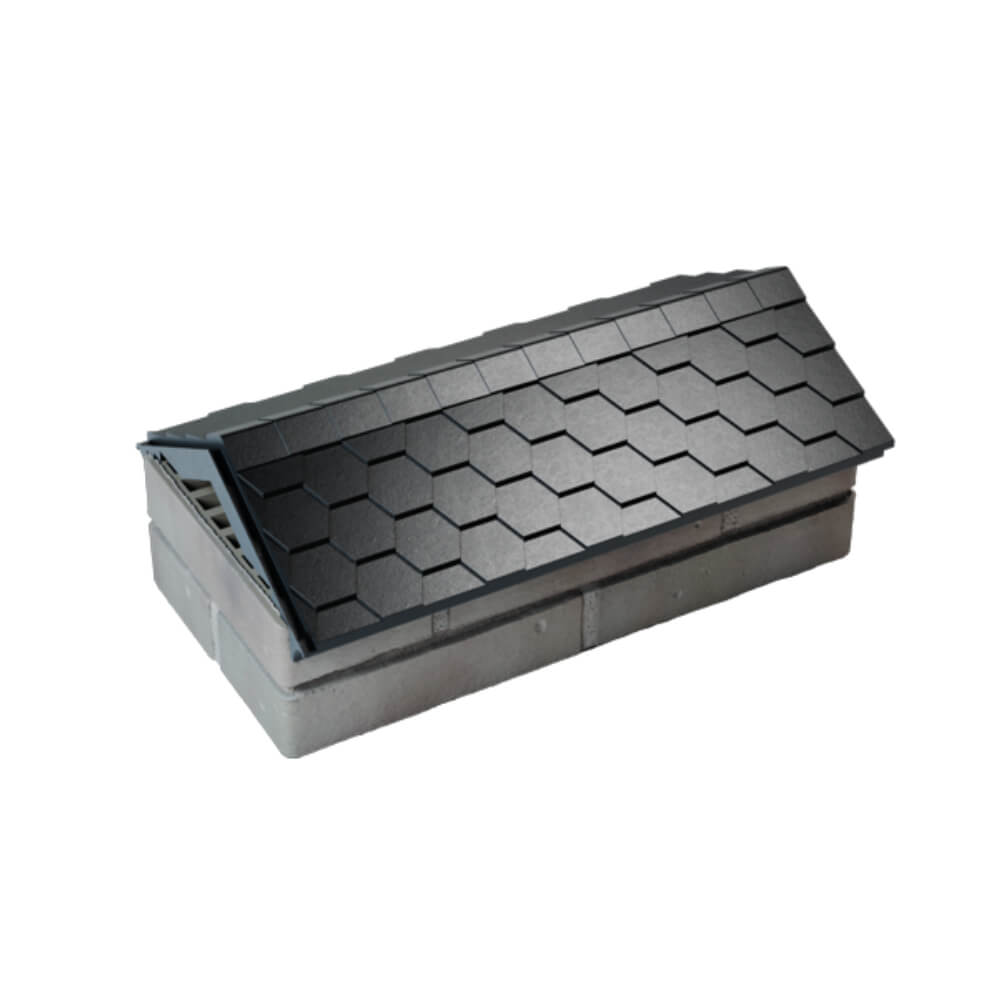 Парапет Zking Эверест Черный с посадкой на 1 кирпич (200/225/255мм) в Волоколамске фото