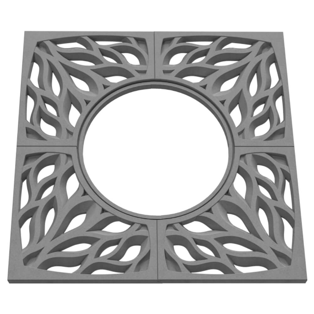 Приствольная решетка для дерева ZKING CRUST 1.2х1.2м Серая в Волоколамске фото