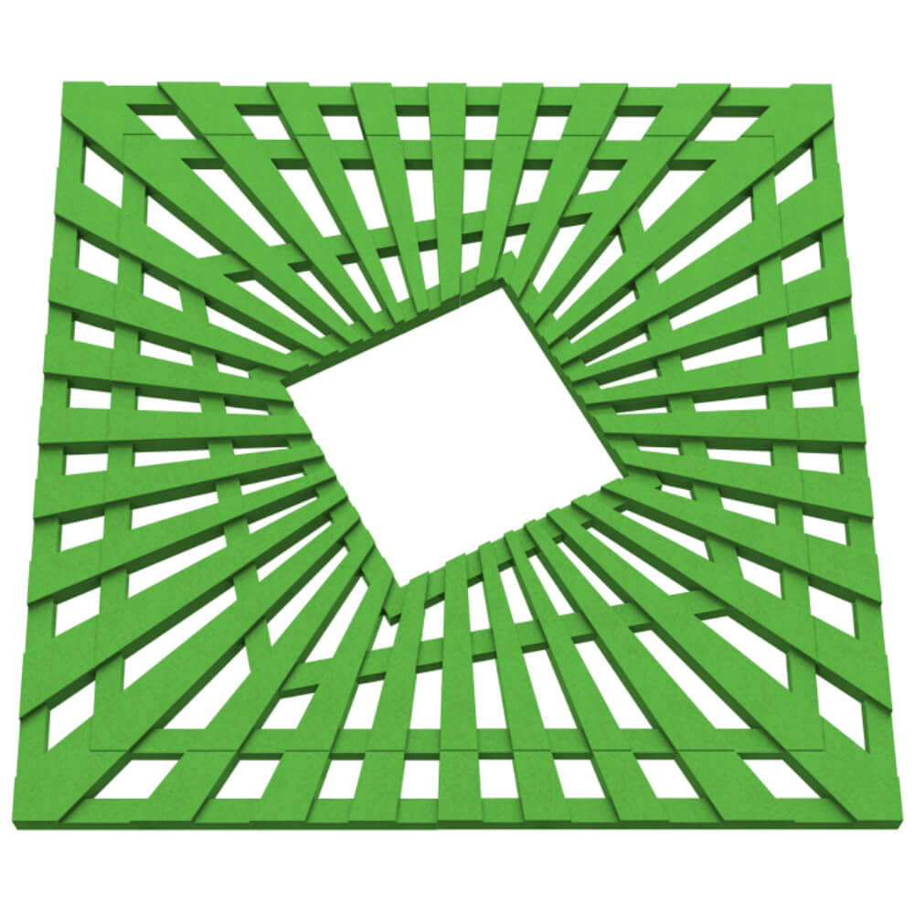 Приствольная решетка для дерева ZKING ATMOSPHERE 1.2х1.2м Зеленая в Волоколамске фото