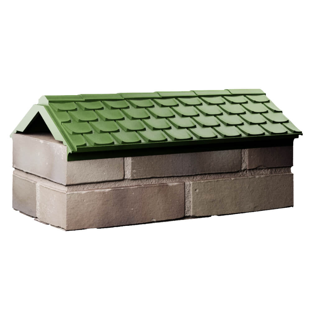 Парапет Zking Эльбрус Зеленый с посадкой на 1 кирпич (255мм) Волоколамск фото