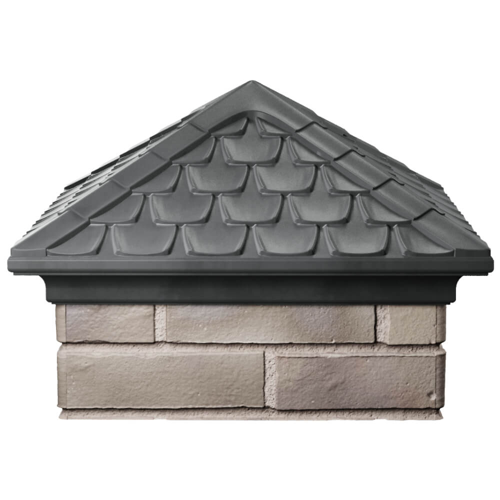 Колпак Zking Эльбрус Серый на столб 1.5х1.5 кирпича (385х385мм) Волоколамск фото