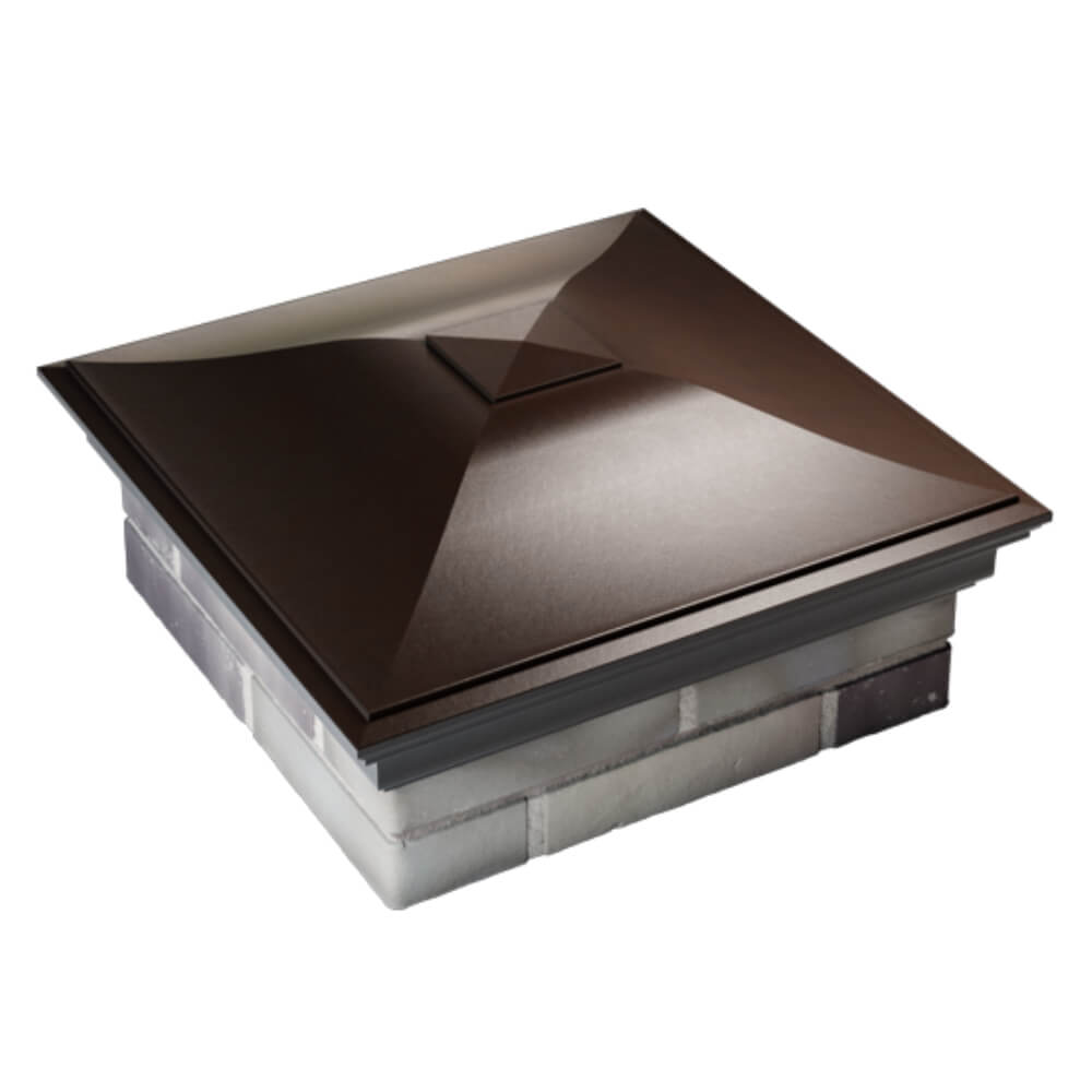 Колпак Zking Монблан Коричневый на столб 2х2 кирпича (515х515мм) Волоколамск фото