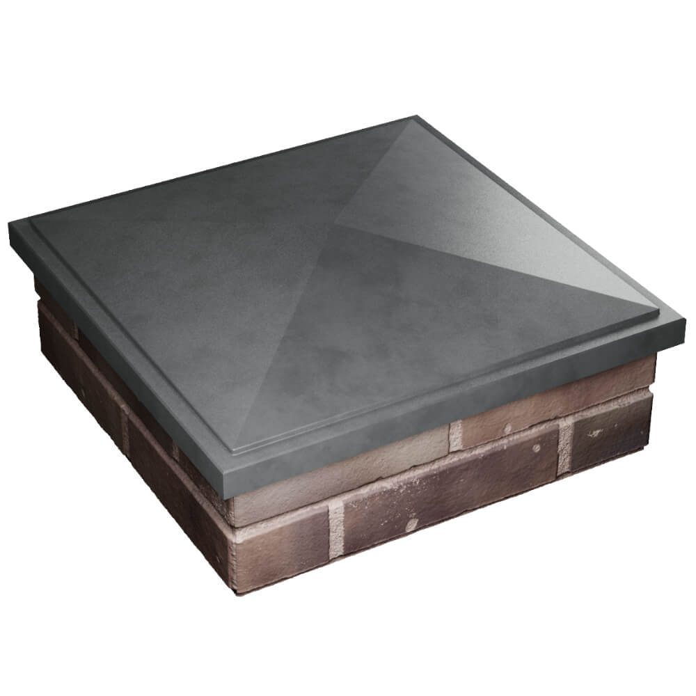 Колпак Zking БонаМоно Серый на столб 2х2 кирпича (515х515, 530х530мм) в Волоколамске фото