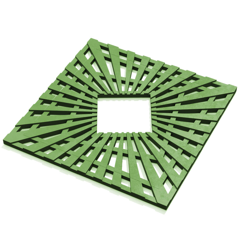 Приствольная решетка для дерева ZKING ATMOSPHERE 1.2х1.2м Зеленая в Волоколамске фото