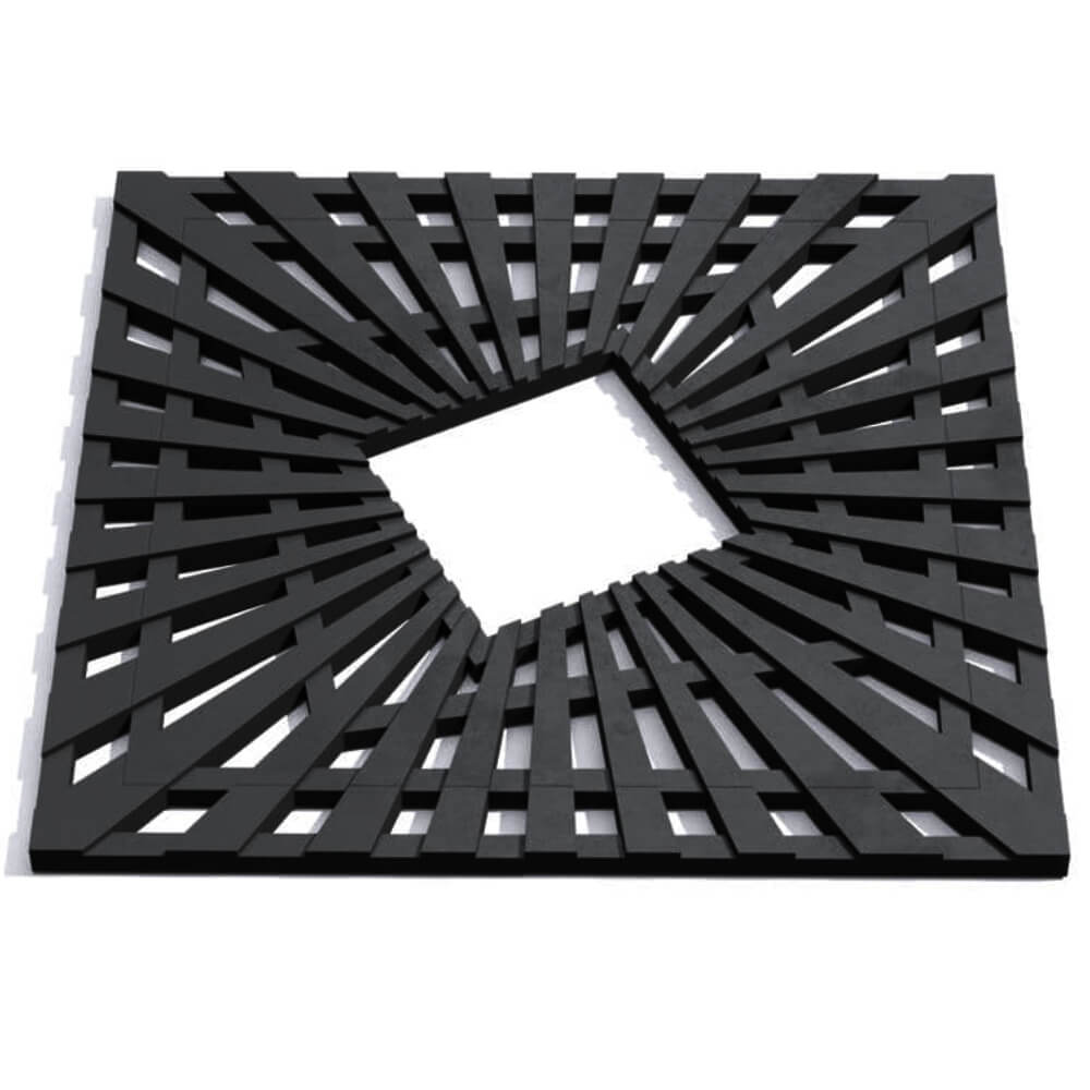 Приствольная решетка для дерева ZKING ATMOSPHERE 1.2х1.2м Черная Волоколамск фото