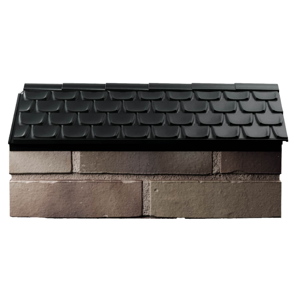 Парапет Zking Эльбрус Черный с посадкой на 1 кирпич (255мм) в Волоколамске фото