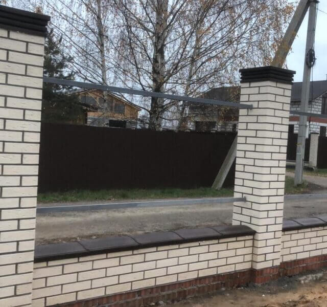 Колпак Zking Бона ХайТек Коричневый на столб 1.5х1.5 кирпича (385х385мм) в Волоколамске фото