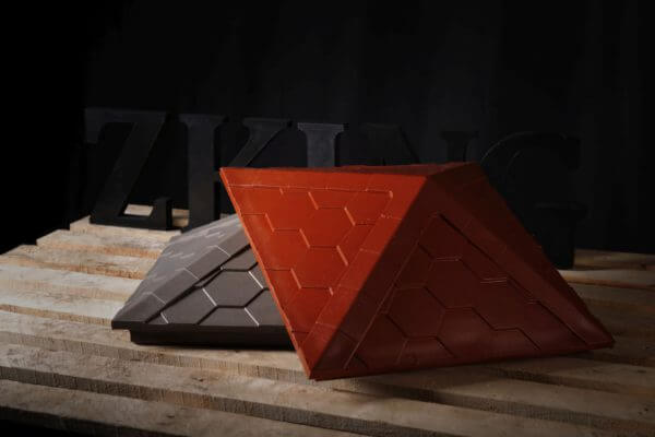 Колпак Zking Эверест Красный на столб 1.5х1.5 кирпича (390х390мм) в Волоколамске фото